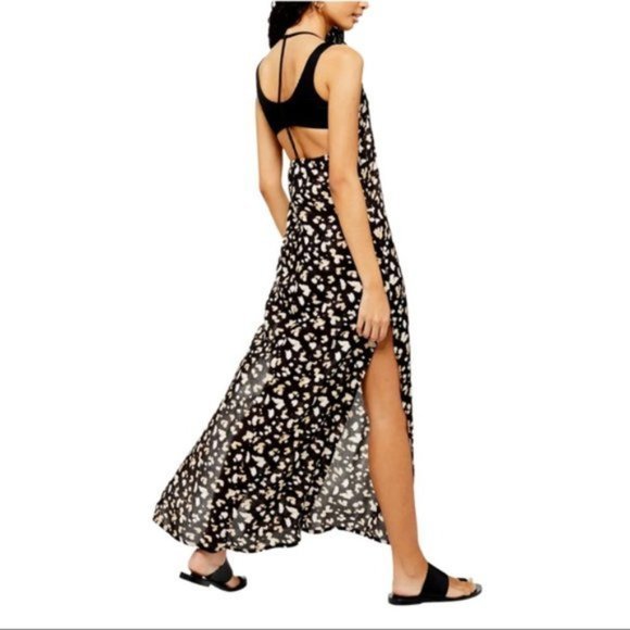 TOPSHOP Printed Maxi Cover-Up Dress - NWT - Small - Picture 3 of 5